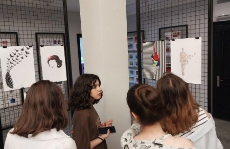 AzMİU tələbələrinin “Baxaq və düşünək” adlı sərgisi açılıb - FOTO