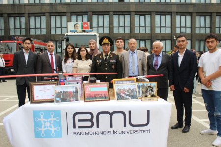 BMU tələbələrinin hazırladığı dronlar FHN Akademiyasındakı sərgidə nümayiş etdirilib - FOTO