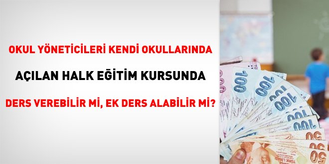 Məktəb rəhbərləri öz məktəblərində açılmış xalq maarif kursunda dərs deyə və ya əlavə kurslar keçə bilərmi?