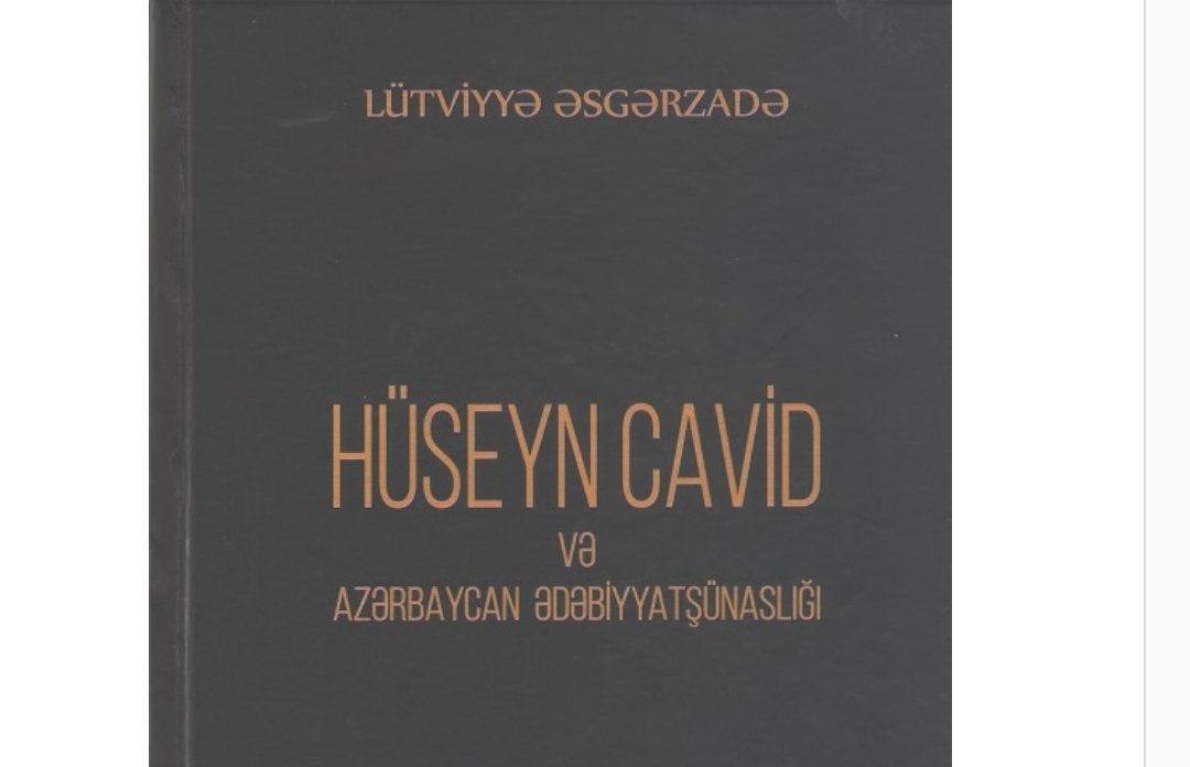 “Hüseyn Cavid və Azərbaycan ədəbiyyatşünaslığı” kitabı işıq üzü görüb