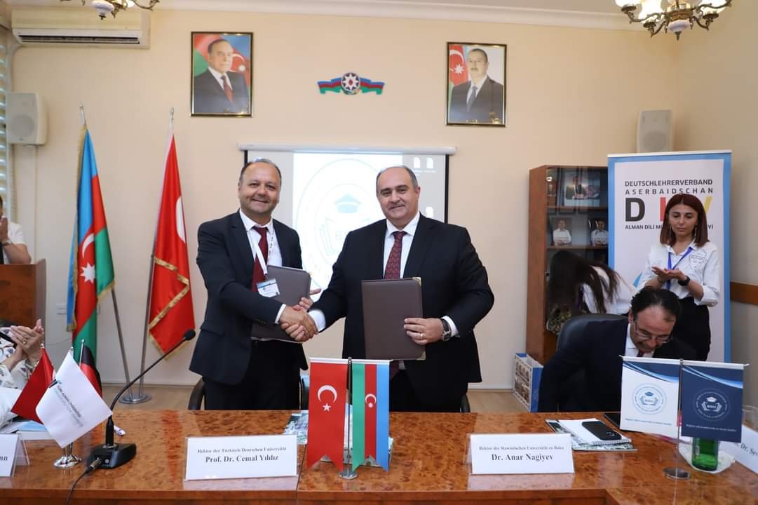 BSU və Türkiyənin Türk-Alman Universiteti arasında əməkdaşlıq müqaviləsi imzalanıb - FOTO