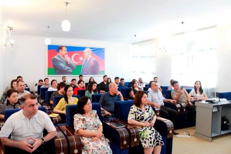 Rusiyanın Tümen Dövlət Universitetinin professoru MDU-da ustad dərsi keçib - FOTO