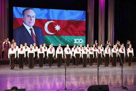 MDU Ümummilli liderin 100 illik yubileyinə həsr olunmuş müsabiqə-festivalın yekun konsertində təmsil olunub - FOTO