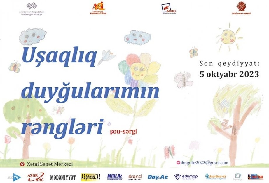 "Uşaqlıq duyğularımın rəngləri” adlı sərgiyə əsər qəbulu davam edir
