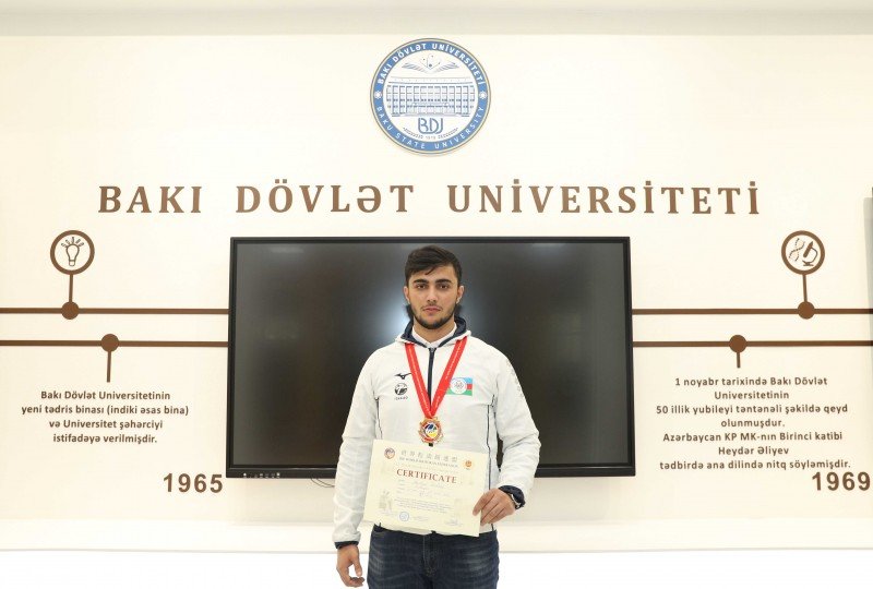 BDU tələbəsi gənclər arasında şotokan karate üzrə dünya çempionu olub