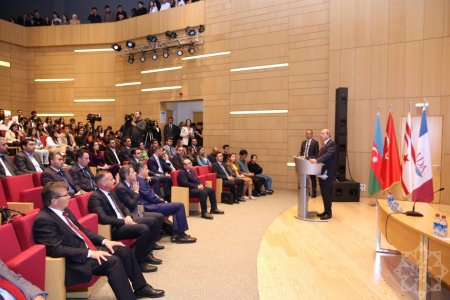 ADA Universitetində Şimali Kipr Türk Respublikasının Prezidenti ilə görüş keçirilib - FOTO