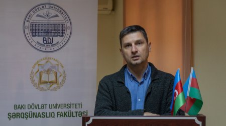 Bakı Dövlət Universitetinin Şərqşünaslıq fakültəsində növbəti elmi-seminar keçirilib - FOTO