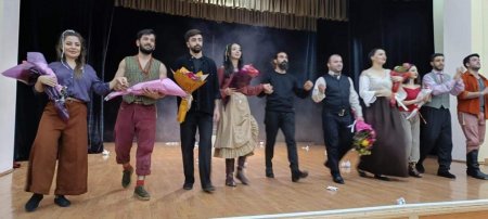 Azərbaycan Dövlət Pantomim Teatrı Qusarda tamaşaçıların görüşünə gəlib - FOTO