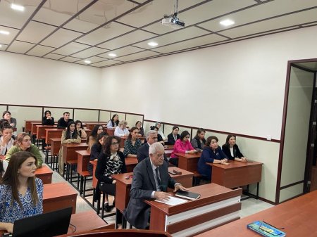 BDU-da elmi seminar: “Nərələrin akvakulturasının tədqiqinin prioritet istiqamətləri” - FOTO