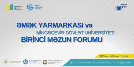 Mingəçevir Dövlət Universitetində ilk Məzun Forumu və əmək yarmarkası keçirilib - FOTOLAR