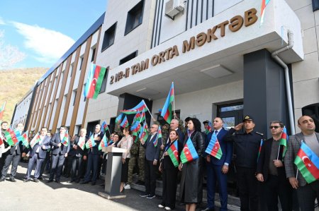 Laçında "Bayraq yürüşü" - FOTOLAR