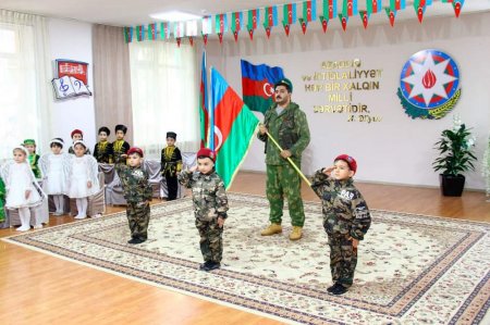 Məktəbəqədər təhsil müəssisəsində Zəfər bayramı keçirilib - FOTOLAR