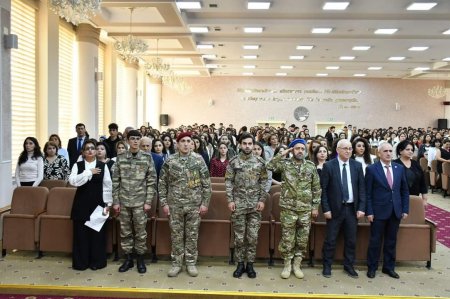 BSU-da Zəfər Gününə həsr olunmuş tədbir keçirilib - FOTO