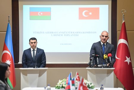 Azərbaycan ilə Türkiyə arasında mədəniyyət sahəsində əməkdaşlığa dair saziş imzalanıb - FOTO 