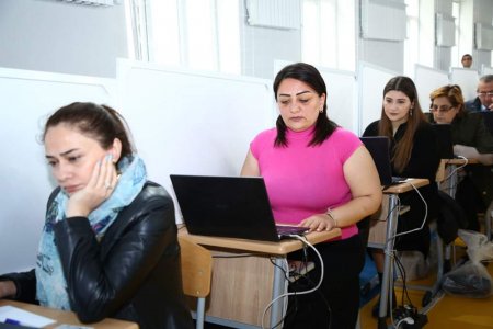 Direktor müavinlərinin işə qəbulu üzrə test imtahanı mərhələsinə start verilib - FOTO