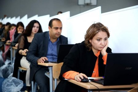 Direktor müavinlərinin işə qəbulu üzrə test imtahanı mərhələsinə start verilib - FOTO