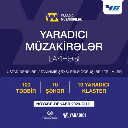 Mədəniyyət Nazirliyi “Creative Talks” layihəsini ictimaiyyətə təqdim edir