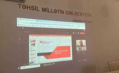 MDU-da ustad dərs: "Strateji insan resursları idarəetməsi" - FOTO