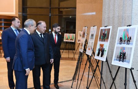 Aşqabadda “Heydər Əliyev - Azərbaycan və Türkmənistan qardaşlığı” adlı tədbir keçirilib - FOTO