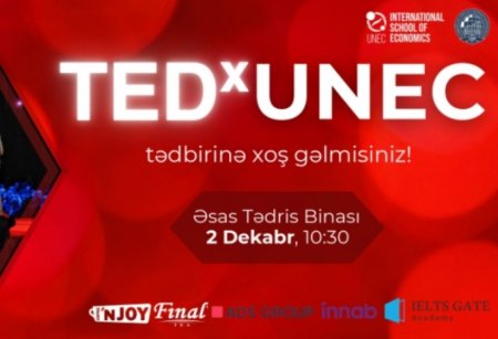 Dövlət İqtisad Universitetində TEDxUNEC tədbiri keçiriləcək  