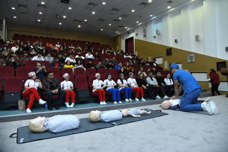 BMU-da ilkin tibbi yardım mövzusunda maarifləndirici tədbir keçirilib - FOTO