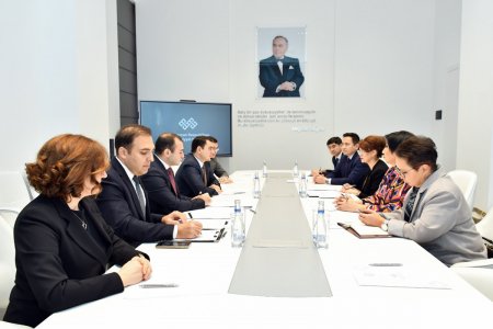 Mədəniyyət naziri qazaxıstanlı həmkarı ilə görüşüb