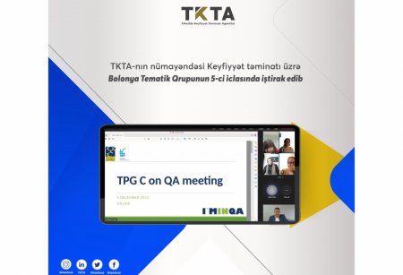 Keyfiyyət təminatı üzrə Bolonya Tematik Qrupunun 5-ci iclası keçirilib