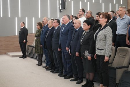 DİM-də Heydər Əliyevin vəfatının 20-ci ildönümü ilə bağlı anım tədbiri keçirilib - FOTO