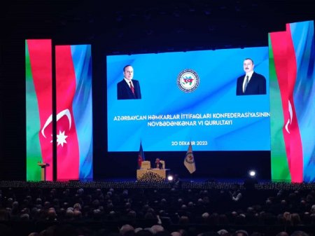 Azərbaycan Həmkarlar İttifaqları Konfederasiyasının növbədənkənar VI qurultayı keçirilib