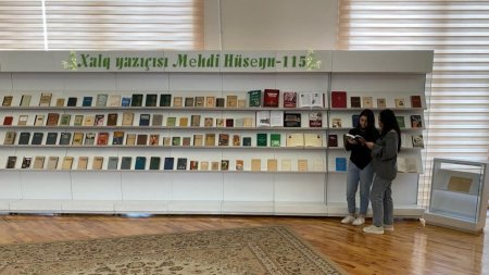 Xalq yazıçısı Mehdi Hüseyn - 115” adlı kitab sərgisi açılıb