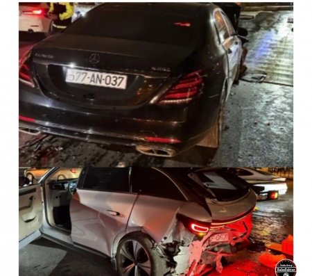 "Maybach"la qəza törədən şəxs içkili olub? - VİDEO