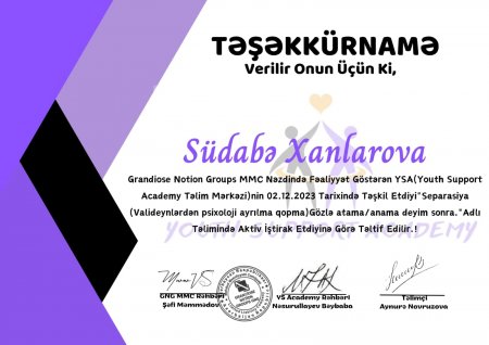 Uşaqların sevimlisi, peşəkar müəllim SÜDABƏ XANLAROVA